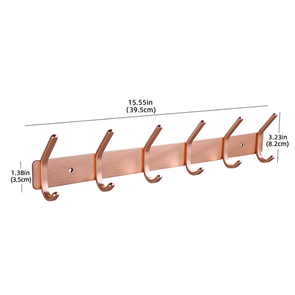 LuxeHook™ Rose Gold Wall Hooks – Sleek Storage, Effortless Style