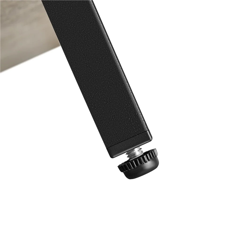 3 Tier X Frame Side Table for Living Room, Gray